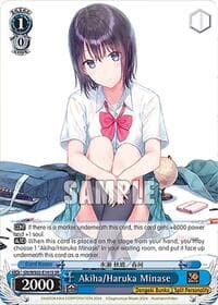 Akiha/Haruka Minase (SR) - Dengeki Bunko - Weiss Schwarz card