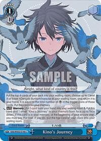 Kino's Journey - Dengeki Bunko - Weiss Schwarz card