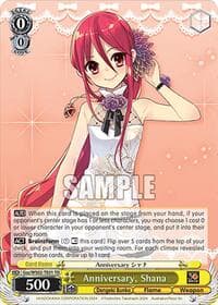 Anniversary, Shana - Dengeki Bunko - Weiss Schwarz card