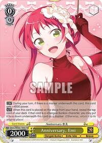 Anniversary, Emi - Dengeki Bunko - Weiss Schwarz card