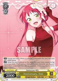 Anniversary, Emi (RRR) - Dengeki Bunko - Weiss Schwarz card