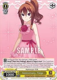 Anniversary, Taiga - Dengeki Bunko - Weiss Schwarz card