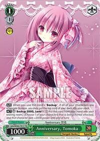 Anniversary, Tomoka - Dengeki Bunko - Weiss Schwarz card