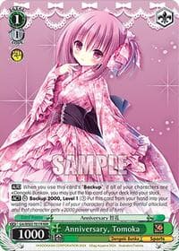 Anniversary, Tomoka (RRR) - Dengeki Bunko - Weiss Schwarz card