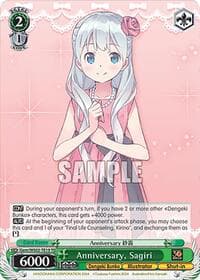 Anniversary, Sagiri - Dengeki Bunko - Weiss Schwarz card