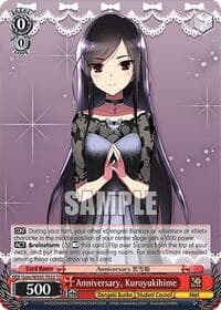 Anniversary, Kuroyukihime - Dengeki Bunko - Weiss Schwarz card