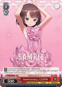 Anniversary, LLENN - Dengeki Bunko - Weiss Schwarz card