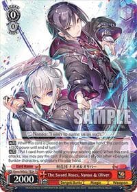 The Sword Roses, Nanao & Oliver - Dengeki Bunko - Weiss Schwarz card