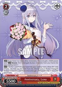 Anniversary, Lena - Dengeki Bunko - Weiss Schwarz card
