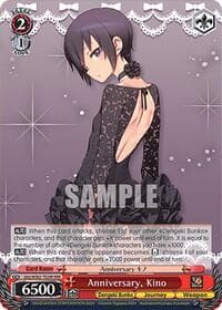 Anniversary, Kino (RRR) - Dengeki Bunko - Weiss Schwarz card