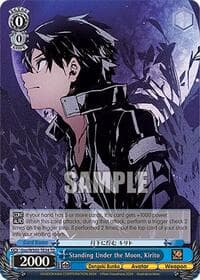 Standing Under the Moon, Kirito - Dengeki Bunko - Weiss Schwarz card