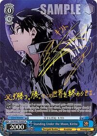 Standing Under the Moon, Kirito (SP) - Dengeki Bunko - Weiss Schwarz card