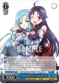 Irreplaceable Times, Asuna & Yuuki (RRR) - Dengeki Bunko - Weiss Schwarz card