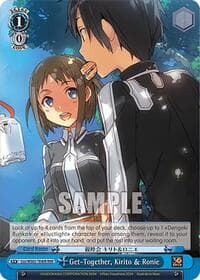 Get-Together, Kirito & Ronie (RRR) - Dengeki Bunko - Weiss Schwarz card