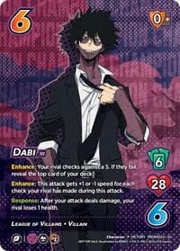 Dabi (2024 Regionals Season 2) (Victory) - UniVersus: My Hero Academia Promo Cards - UniVersus card