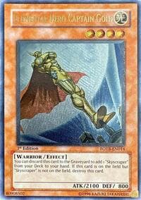 Elemental Hero Captain Gold (UTR) - Force of the Breaker - YuGiOh card