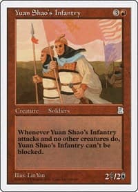 Yuan Shao's Infantry - Portal Three Kingdoms - Magic: The Gathering card