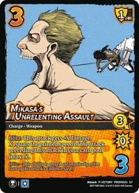 Mikasa's Unrelenting Assault (Victory) - UniVersus Promos - UniVersus card