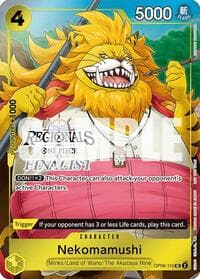 Nekomamushi (Online Regional 2024 Vol. 3) [Finalist] - One Piece Promotion Cards - One Piece Card Game card