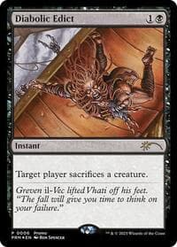 Diabolic Edict (Graphic Novel Insert) - Media Promos - Magic: The Gathering card