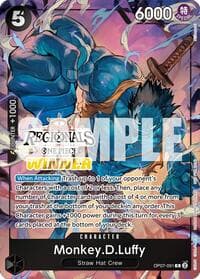 Monkey.D.Luffy (091) (Offline Regional 2024 Vol. 3) [Winner] - One Piece Promotion Cards - One Piece Card Game card