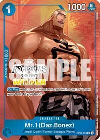 Mr.1 (Daz.Bonez) (Offline Regional 2024 Vol. 3) [Winner] - One Piece Promotion Cards - One Piece Card Game card