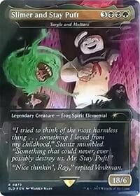 Slimer and Stay Puft - Yargle and Multani (Rainbow Foil) - Secret Lair Drop Series - Magic: The Gathering card