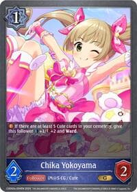 Chika Yokoyama - CSD02: THE IDOLM@STER CINDERELLA GIRLS - Shadowverse: Evolve card