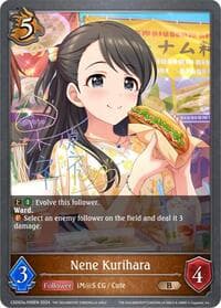 Nene Kurihara - P06EN (Foil) - CSD02: THE IDOLM@STER CINDERELLA GIRLS - Shadowverse: Evolve card