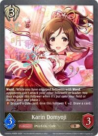 Karin Domyoji - P08EN (Foil) - CSD02: THE IDOLM@STER CINDERELLA GIRLS - Shadowverse: Evolve card