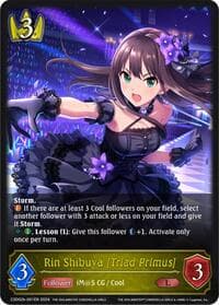 Rin Shibuya [Triad Primus] - CSD02: THE IDOLM@STER CINDERELLA GIRLS - Shadowverse: Evolve card