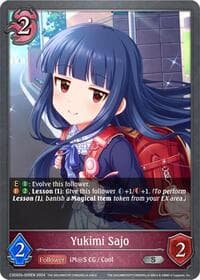 Yukimi Sajo - CSD02: THE IDOLM@STER CINDERELLA GIRLS - Shadowverse: Evolve card
