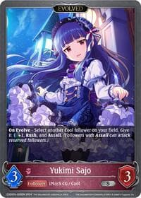 Yukimi Sajo (Evolved) - CSD02: THE IDOLM@STER CINDERELLA GIRLS - Shadowverse: Evolve card