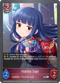 Yukimi Sajo - P02EN (Foil) - CSD02: THE IDOLM@STER CINDERELLA GIRLS - Shadowverse: Evolve card