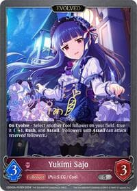 Yukimi Sajo (Evolved) - P03EN (Foil) - CSD02: THE IDOLM@STER CINDERELLA GIRLS - Shadowverse: Evolve card