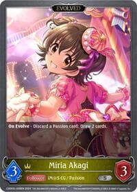 Miria Akagi (Evolved) - CSD02: THE IDOLM@STER CINDERELLA GIRLS - Shadowverse: Evolve card