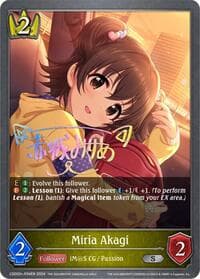 Miria Akagi - P04EN (Foil) - CSD02: THE IDOLM@STER CINDERELLA GIRLS - Shadowverse: Evolve card