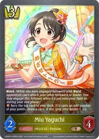 Miu Yaguchi - P06EN (Foil) - CSD02: THE IDOLM@STER CINDERELLA GIRLS - Shadowverse: Evolve card