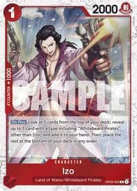 Izo (OP03-003) (Jolly Roger Foil) - Premium Booster -The Best- - One Piece Card Game card