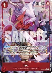Izo (OP03-003) (Alternate Art) - Premium Booster -The Best- - One Piece Card Game card