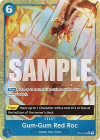Gum-Gum Red Roc (Alternate Art) - Premium Booster -The Best- - One Piece Card Game card
