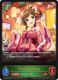 Miku Maekawa - CP02: THE IDOLM@STER CINDERELLA GIRLS - Shadowverse: Evolve card