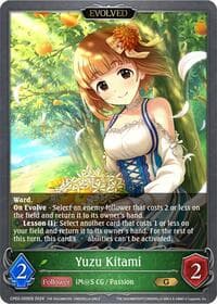 Yuzu Kitami (Evolved) - CP02: THE IDOLM@STER CINDERELLA GIRLS - Shadowverse: Evolve card
