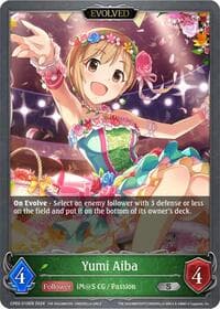 Yumi Aiba (Evolved) - CP02: THE IDOLM@STER CINDERELLA GIRLS - Shadowverse: Evolve card