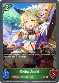 Otoha Umeki - CP02: THE IDOLM@STER CINDERELLA GIRLS - Shadowverse: Evolve card