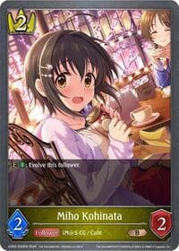 Miho Kohinata - CP02: THE IDOLM@STER CINDERELLA GIRLS - Shadowverse: Evolve card