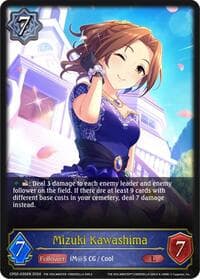 Mizuki Kawashima - CP02: THE IDOLM@STER CINDERELLA GIRLS - Shadowverse: Evolve card