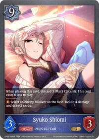 Syuko Shiomi - CP02: THE IDOLM@STER CINDERELLA GIRLS - Shadowverse: Evolve card