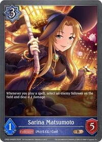 Sarina Matsumoto - CP02: THE IDOLM@STER CINDERELLA GIRLS - Shadowverse: Evolve card
