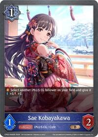 Sae Kobayakawa - CP02: THE IDOLM@STER CINDERELLA GIRLS - Shadowverse: Evolve card